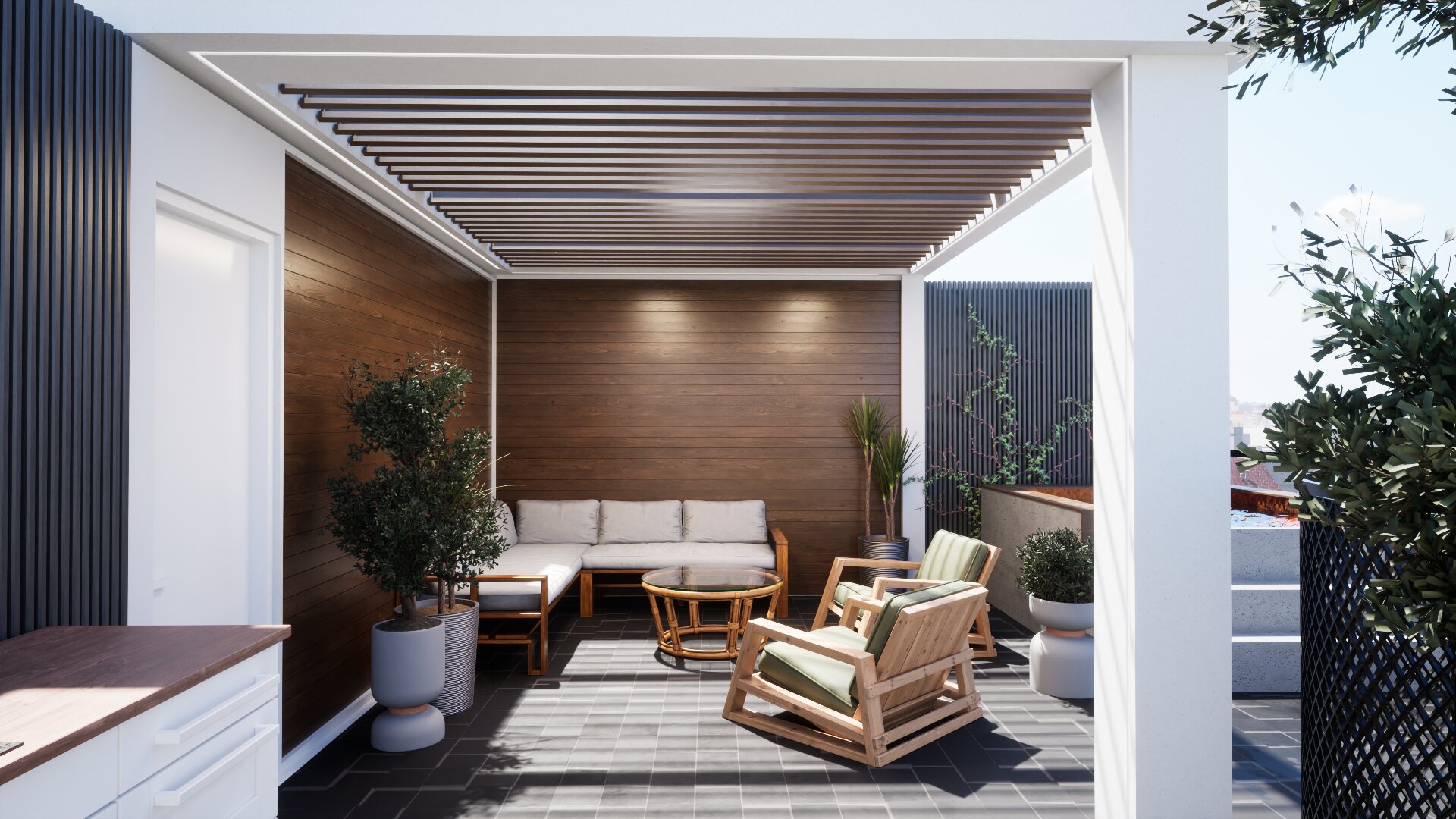 Luxury residence facade